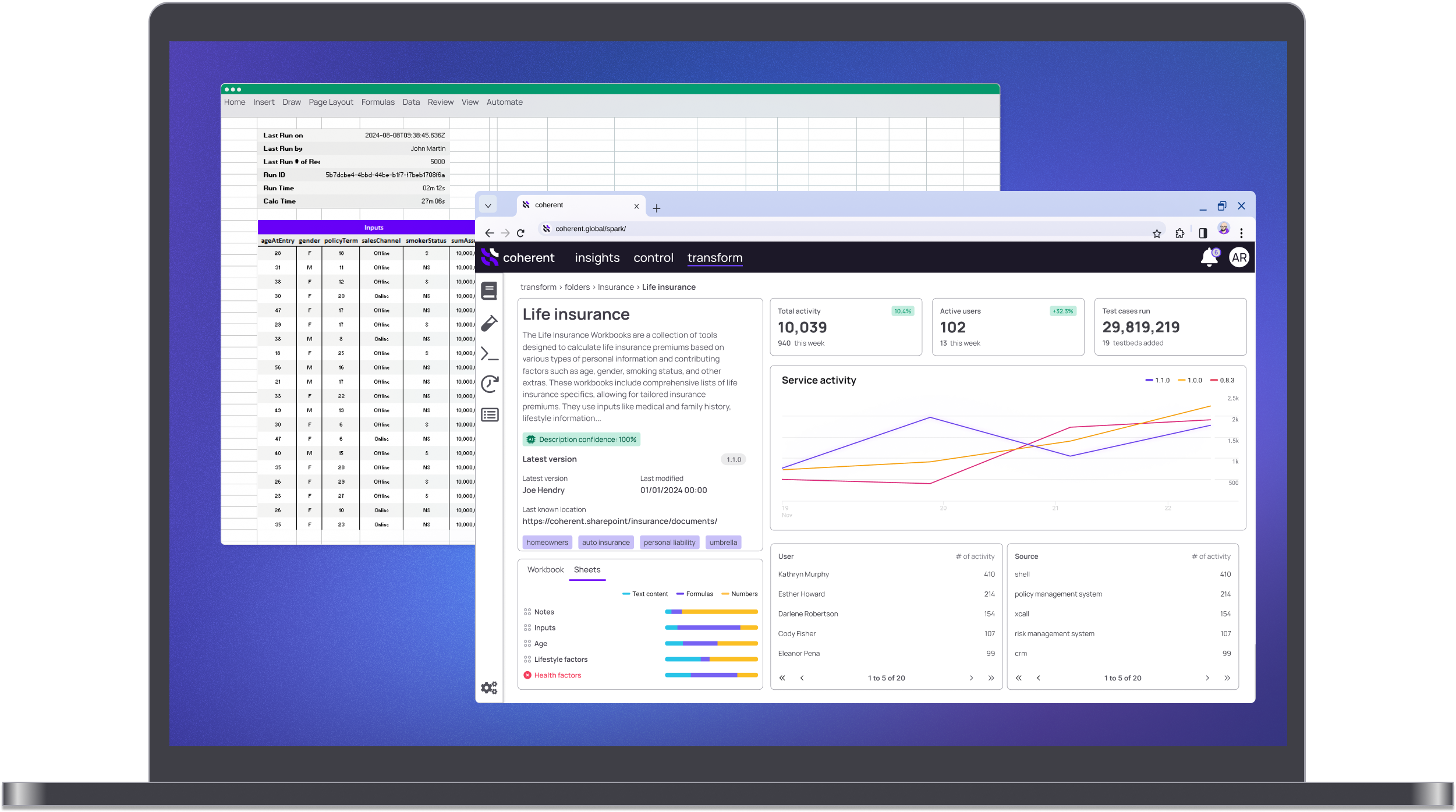 Spark Excel to Transform