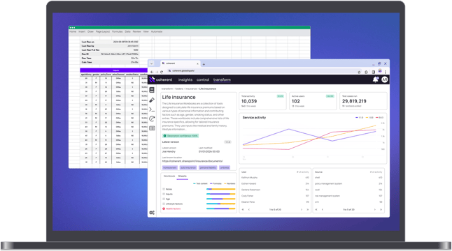 Coherent Spark product screenshot transform Excel to APIs